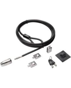 Kensington Desktop & Peripherals Locking Kit 2.0 - Black - Carbon Steel - 8 ft - For Desktop Computer