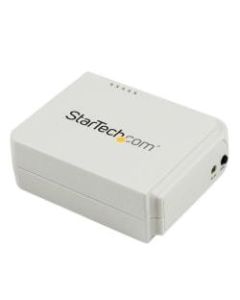 StarTech.com 1 Port USB Wireless N Network Print Server with 10/100 Mbps Ethernet Port - 802.11 b/g/n - Share a standard USB printer with multiple users simultaneously over a wireless network - 1 Port USB Wireless N Network Print Server with 10/100 Mbps