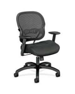 HON Wave HVL712 Mid-Back Mesh Task Chair, Black