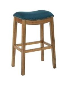 Ave Six Austin Barstool, Klein Azure/Mocha/Antique Bronze