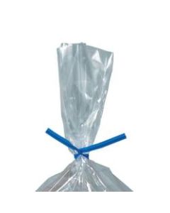 Partners Brand Plastic Twist Ties, 5/32in x 9in, Blue, Case Of 2,000