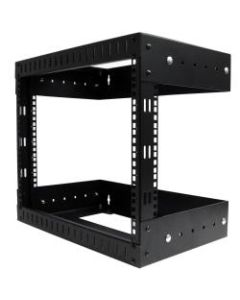 StarTech.com 8U Open Frame Wallmount Equipment Rack - Adjustable Depth - Mount your network and telecommunications equipment with the convenience of adjustable depth - Wall Mount Rack - Wallmount Rack - Equipment Rack - 8U Rack - Open Frame Rack