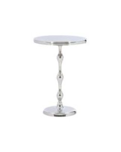 Powell Riverdale Side Table, 21-3/4inH x 15-1/4inW x 15-1/4inD, Silver