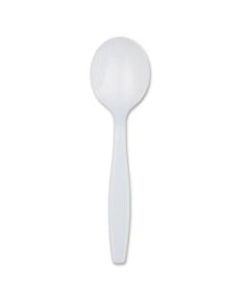 Dixie Heavyweight Dispoable Soup Spoons Grab-N-Go by GP Pro - 100 / Box - 1000 Piece(s) - 1000/Carton - 1000 x Soup Spoon - General Purpose - Polystyrene - White