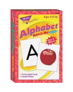 Trend Alphabet Match Me Flash Cards, 3in x 4in, Pack Of 52 Cards