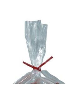 Partners Brand Plastic Twist Ties, 5/32in x 10in, Red, Case Of 2,000