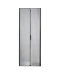 APC NetShelter SX Wide Perforated Split Doors - Black - 85.9in Height - 23.6in Width - 1in Depth