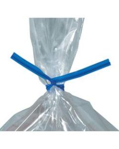 Partners Brand Plastic Twist Ties, 5/32in x 12in, Blue, Case Of 2,000