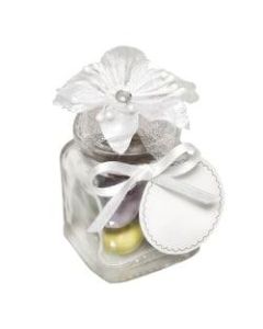 Amscan Glass Jar Specialty Favor Kits, 1-1/2in x 1-1/2in x 2, Set Of 12 Kits