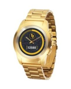 MyKronoz ZeTime Elite Hybrid Smartwatch, Regular, Yellow Gold, KRZT1RE-BYG-YGMET