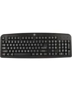 Micro Innovations 4250400 Easy-View Keyboard - Cable Connectivity - USB Interface - 110 Key - PC
