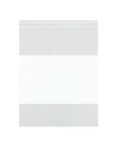 8in x 8in - 2 Mil White Block Reclosable Poly Bags