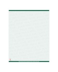 Medicaid-Compliant High-Security Perforated Laser Prescription Forms, Full Sheet, 1-Up, 8-1/2in x 11in, Green, Pack Of 500 Sheets