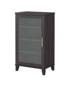 Bush Furniture Somerset 24inW Media Accent Cabinet, Storm Gray, Standard Delivery