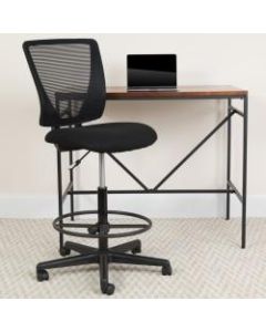 Flash Furniture Ergonomic Mesh Mid-Back Drafting Chair, Black