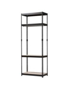 Baxton Studio Arne 4-Shelf Racking Organizer, Black