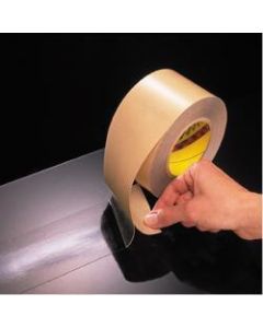3M 465 Adhesive Transfer Tape- Hand Rolls, 3/4in x 60 Yd., Clear, Case Of 6