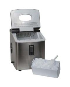 Chard Stainless Steel Ice Maker - 35 lb Per Day - 2 lb - Stainless Steel - Stainless Steel