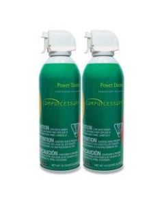 Power Duster Compressed Gas Duster, 10 Oz, Pack Of 2