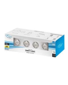 Euri Integrated Indoor LED Vanity Light With Chrome Trim, 4-1/2in x 23in, 1800 Lumens, 20 Watts, 3000 Kelvin/Soft White, 1 Each