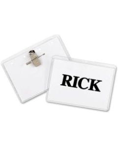 C-Line Sealed Clip/Pin Style Badge Holder Kit, Top Loading, 3in x 4in