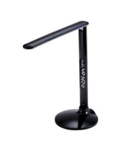 Bostitch Adjustable Color LED Desk Lamp With Digital Screen, 7-3/4inH, Black