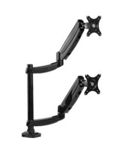 Fellowes Platinum Series Dual-Stacking Arm For Monitors Up To 27in, 27 3/16inH x 35 3/8inW x 3 1/4inD, Black, 8043401