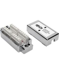 Tripp Lite Cat6 Cat5e 110 Style Punch Down Coupler Shielded Junction Box - Cable junction box - silver - TAA Compliant