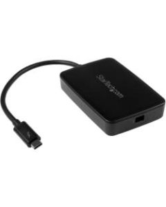 StarTech.com Thunderbolt 3 to Thunderbolt 2 Adapter USB C to Mini DisplayPort - USB-C to Thunderbolt 2 - First End: 1 x Type C Male Thunderbolt 3 - Second End: 1 x Female Thunderbolt 2 - 2.50 GB/s - Shielding - Nickel Plated Connector - Black