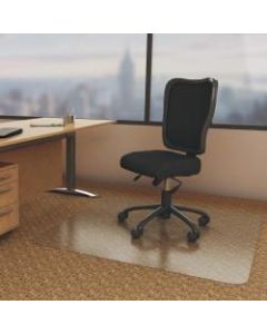 Deflecto Economat for Carpet - Carpeted Floor - 60in Length x 46in Width - Vinyl - Clear