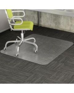 Deflecto DuraMat Chair Mat For Low-Pile Carpet, Rectangle, 46inW x 60inD, Clear