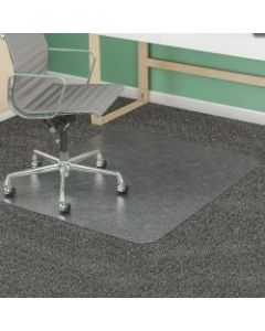 Deflect-O SuperMat Medium Weight Chair Mat For Carpet, 53in x 45in, Clear