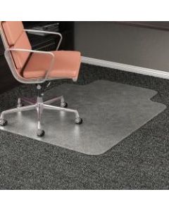 Deflect-O RollaMat Chair Mat For Medium-Pile Carpeting, Rectangular, 45inW x 53inD, Clear