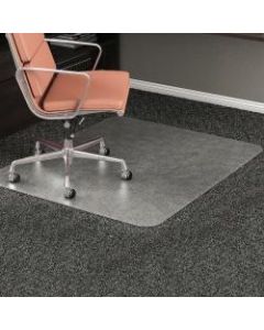 Deflect-O RollaMat Chair Mat For Medium-Pile Carpeting, Rectangular, 46inW x 60inD, Clear