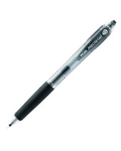 Pilot Precise BeGreen Gel Retractable Rollerball Pens, Fine Point, 0.7 mm, 83% Recycled, Black Translucent Barrel, Black Ink, Pack Of 12
