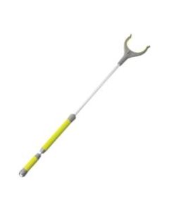 HealthSmart GripLoc Aluminum Sliding Reacher, 32in, Gray/Yellow