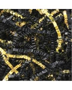 Partners Brand Black and Gold Metallic Blend Crinkle PaPer, 10 lbs Per Case