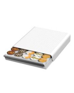 Mind Reader "Coupe" Coffee Pod Drawer For 30 K-Cups, 2 1/2in x 9 3/8in x 13 1/8in, White