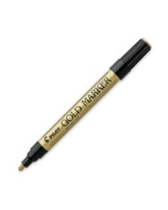 Pilot Creative Permanent Markers - Medium Marker Point - 1 mm Marker Point Size - Gold - Gold Barrel - 1 Each