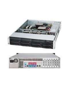Supermicro SuperChassis SC825TQ-563LPB Rackmount Enclosure - Rack-mountable - Black - 2U - 8 x Bay - 3 x Fan(s) Installed - 560 W - EATX, ATX Motherboard Supported - 8 x External 3.5in Bay - 7x Slot(s) - 2 x USB(s)
