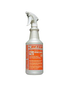 Betco Citrus Chisel Spray Bottles, 32 Oz., Pearlized, Case Of 12