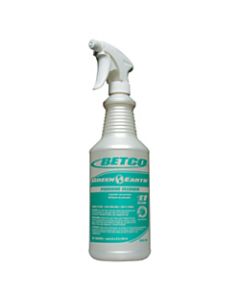Betco Empty Green Earth Peroxide Spray Bottles, 32 Oz., Pearlized, Case Of 12