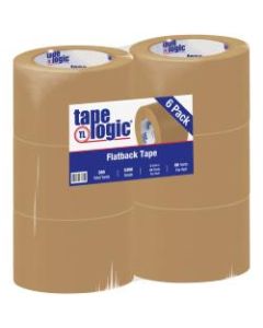 Tape Logic Flatback Tape, 3in Core, 3in x 60 Yd., Kraft, Case Of 6