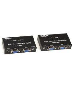 Black Box VGA Extender Kit with Audio, 2-Port Local, 2-Port Remote - 1 Input Device - 4 Output Device - 500 ft Range - 2 x Network (RJ-45) - 1 x VGA In - 4 x VGA Out - XGA - 1024 x 768 - Twisted Pair - Category 6