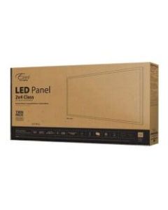 Euri Indoor LED Flat-Panel Fixtures, 2ft x 4ft, 5000 Lumen, 40 Watts, 5000 Kelvin/Daylight, Pack Of 2 Fixtures