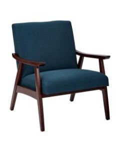 Ave Six Davis Chair, Klein Azure/Medium Espresso