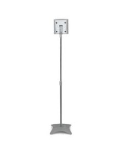 Mount-It MI-1210S Home Theater Speaker Stands, 27-7/16inH x 8inW x 2-1/2inD, Silver, Set Of 2 Stands