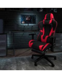 Flash Furniture X30 Ergonomic LeatherSoft Gaming Racing Chair, Red