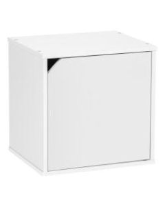 IRIS BAKU 14inH Modular Cube Box With Door, White
