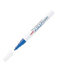 Uni-Paint Markers, Fine Point, Blue, Pack Of 12